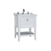 Vitra Valarte 650/800/1000mm Vanity Unit - Floor Standing 1 Drawer & 3TH Basin - Unbeatable Bathrooms