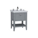 Vitra Valarte 650/800/1000mm Vanity Unit - Floor Standing 1 Drawer & 3TH Basin - Unbeatable Bathrooms