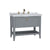 Vitra Valarte 650/800/1000mm Vanity Unit - Floor Standing 1 Drawer & 3TH Basin - Unbeatable Bathrooms