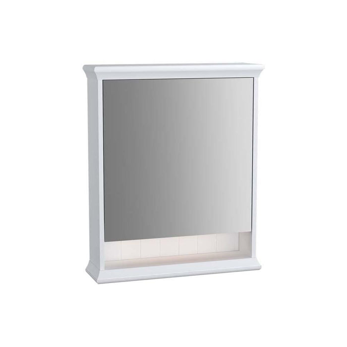 Vitra Valarte 65cm Left Hand Hinged Mirror Cabinet with Hard-Wired Led Lighting - Unbeatable Bathrooms