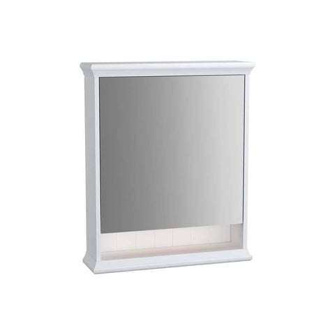 Vitra Valarte 65cm Left Hand Hinged Mirror Cabinet with Hard-Wired Led Lighting - Unbeatable Bathrooms