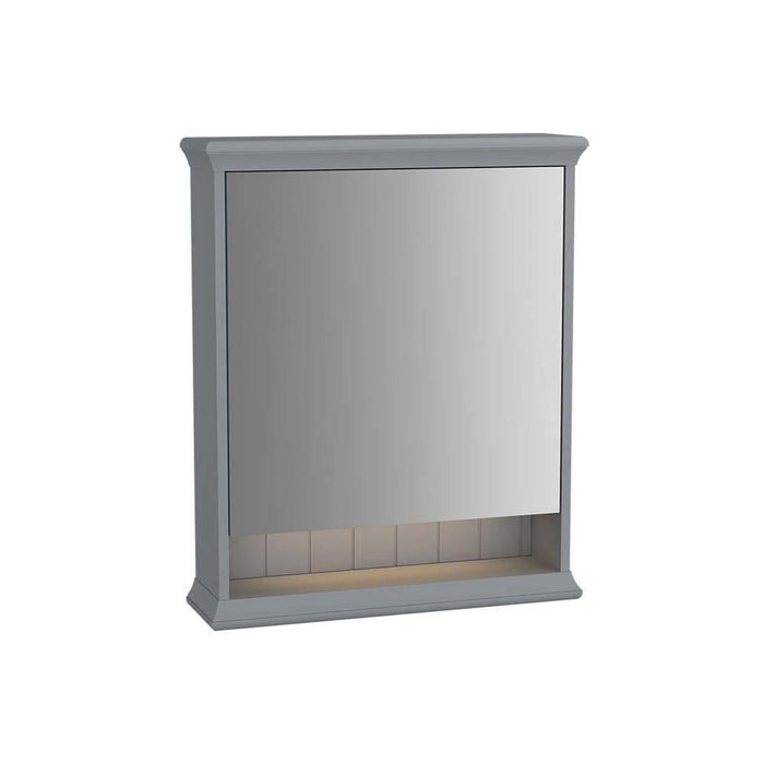 Vitra Valarte 65cm Left Hand Hinged Mirror Cabinet with Hard-Wired Led Lighting - Unbeatable Bathrooms