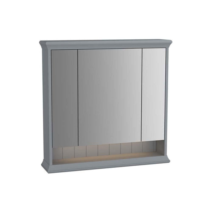 Vitra Valarte Mirror Cabinet with Hard-Wired LED Lighting - Unbeatable Bathrooms