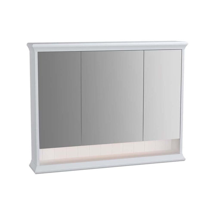 Vitra Valarte Mirror Cabinet with Hard-Wired LED Lighting - Unbeatable Bathrooms