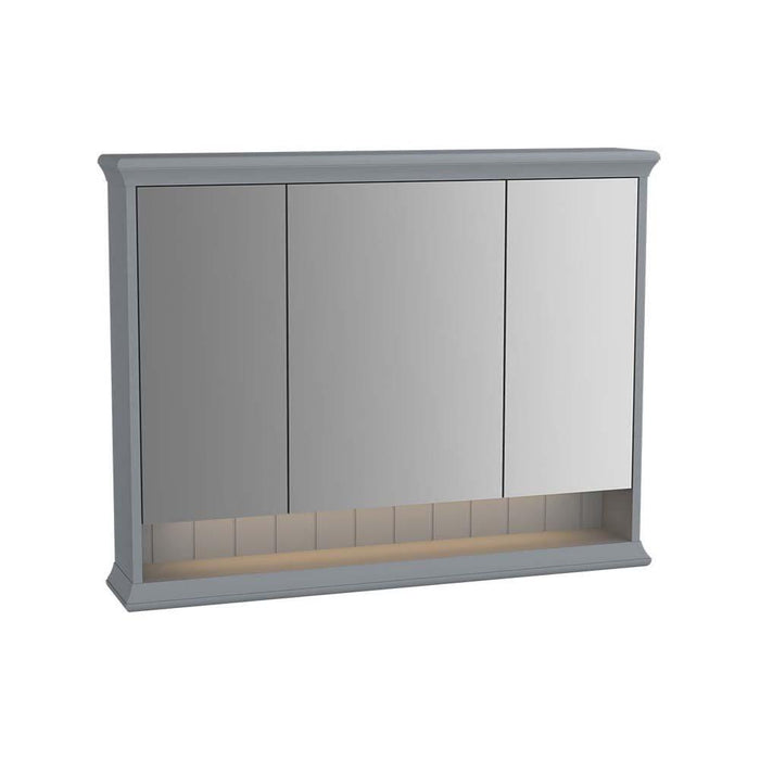 Vitra Valarte Mirror Cabinet with Hard-Wired LED Lighting - Unbeatable Bathrooms
