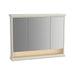 Vitra Valarte Mirror Cabinet with Hard-Wired LED Lighting - Unbeatable Bathrooms