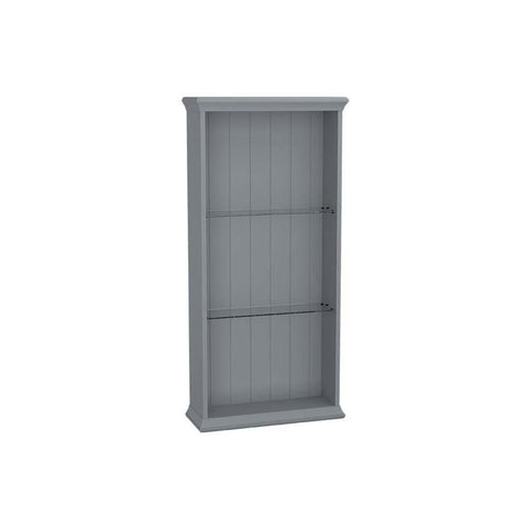 Vitra Valarte 55cm Open Shelve Unit - Grey - Unbeatable Bathrooms