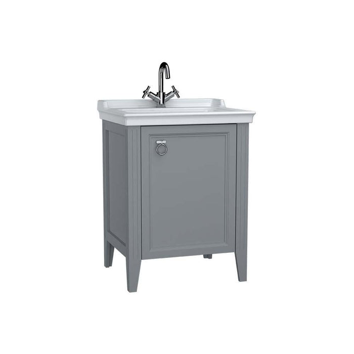 Vitra Valarte 650mm Vanity Unit - Floor Standing 1 Right Hand Door & 1TH Basin - Unbeatable Bathrooms