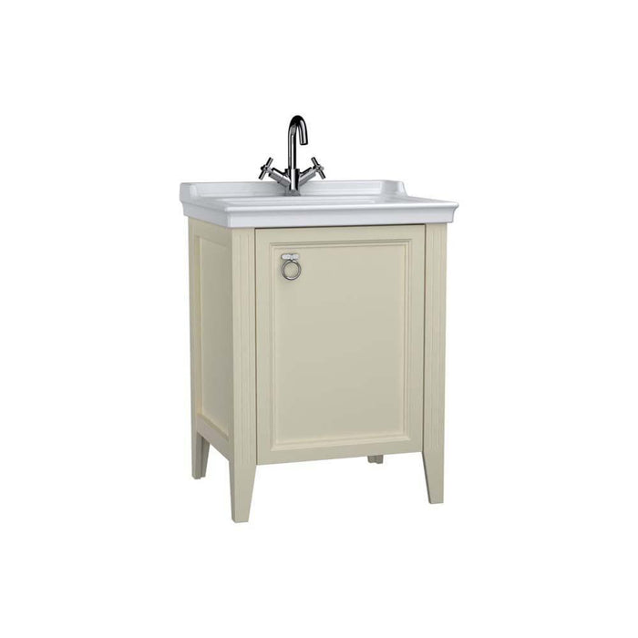 Vitra Valarte 650mm Vanity Unit - Floor Standing 1 Right Hand Door & 1TH Basin - Unbeatable Bathrooms