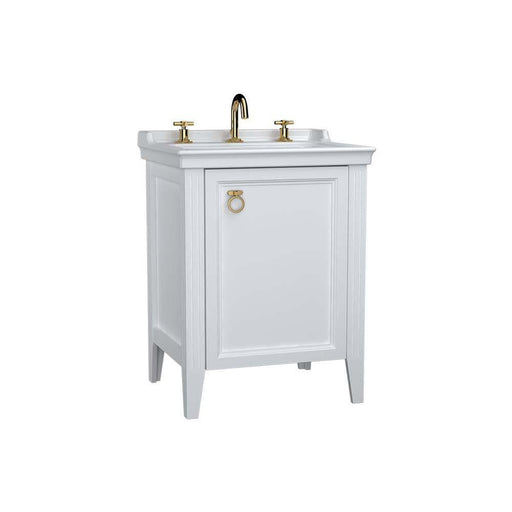 Vitra Valarte 650mm Vanity Unit - Floor Standing 1 Right Hand Door & 3TH Basin - Unbeatable Bathrooms