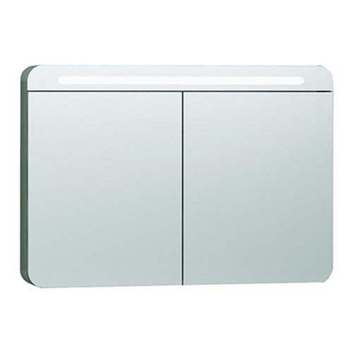 Vitra Nest Furniture Mirror Cabinet with 2 Doors and LED Lighting and Shaver Socket - Unbeatable Bathrooms