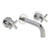 JTP Solex 3 Hole Wall Mounted Basin Mixer Tap - Unbeatable Bathrooms