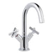 JTP Solex Mono Deck Mounted Swivel Spout Basin Mixer - Unbeatable Bathrooms
