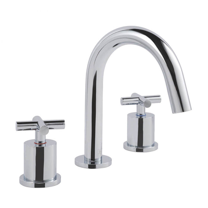 JTP Solex 3 Hole Deck Mounted Basin Mixer - Unbeatable Bathrooms