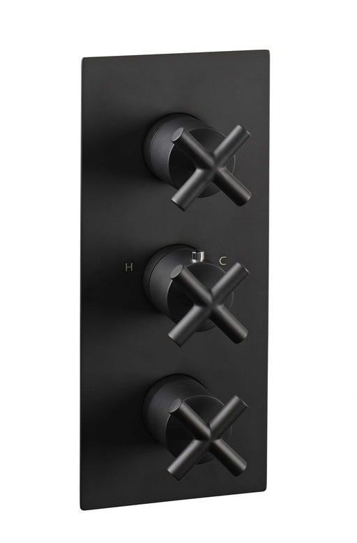 JTP Solex Thermostatic Concealed 2 Outlet 3 Controls Shower Valve - Unbeatable Bathrooms
