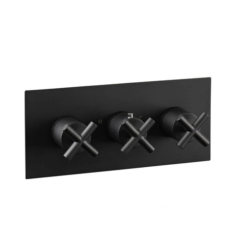 JTP Solex Thermostatic Concealed 3 Outlet 3 Controls Shower Valve Horizontal - Unbeatable Bathrooms