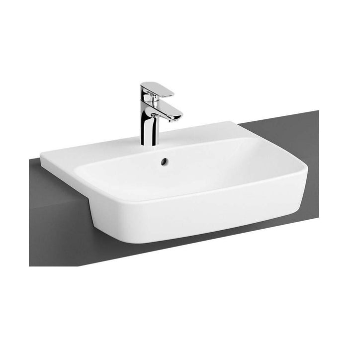 Vitra Shift 550mm 1TH Semi-Recessed Basin - Unbeatable Bathrooms