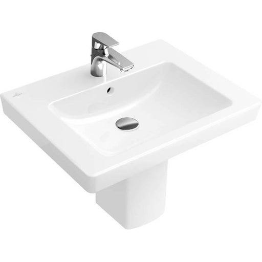 Villeroy & Boch Subway 2.0 55/60cm 1TH Wall Hung Basin with Overflow (Unpolished) - Unbeatable Bathrooms