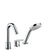 Hansgrohe Logis - 3-Hole Rim-Mounted Single Lever Bath Mixer - Unbeatable Bathrooms