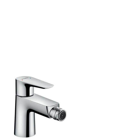 Hansgrohe Talis E - Single Lever Bidet Mixer with Push-Open Waste - Unbeatable Bathrooms