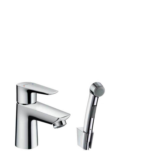 Hansgrohe Talis E - Single Lever Basin Mixer with Bidet Spray and Shower Hose 160cm - Unbeatable Bathrooms