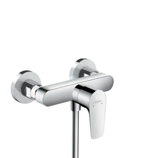 Hansgrohe Talis E - Single Lever Manual Shower Mixer for Exposed Installation with Centre Distance 15.3cm - Unbeatable Bathrooms