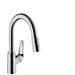 Hansgrohe Focus M42 - Single Lever Kitchen Mixer 180 with Pull-Out Spray and Sbox, 2 Spray Modes - Unbeatable Bathrooms