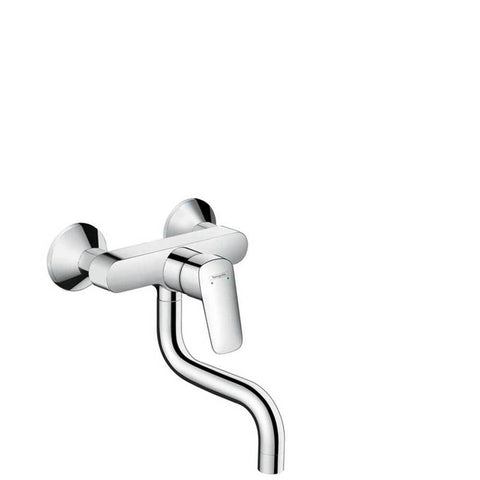 Hansgrohe Logis M31 - Single Lever Kitchen Mixer Wall-Mounted, Single Spray Mode - Unbeatable Bathrooms