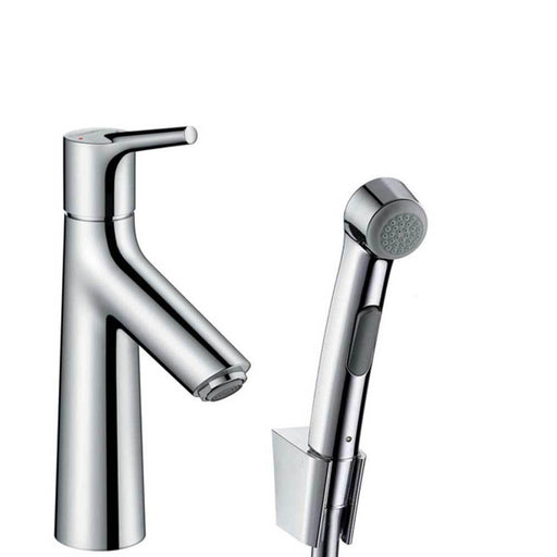 Hansgrohe Talis S - Single Lever Basin Mixer with Bidet Spray and Shower Hose 160cm - Unbeatable Bathrooms