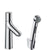 Hansgrohe Talis Select S - Basin Mixer 100 with Bidet Spray and Shower Hose 160cm - Unbeatable Bathrooms