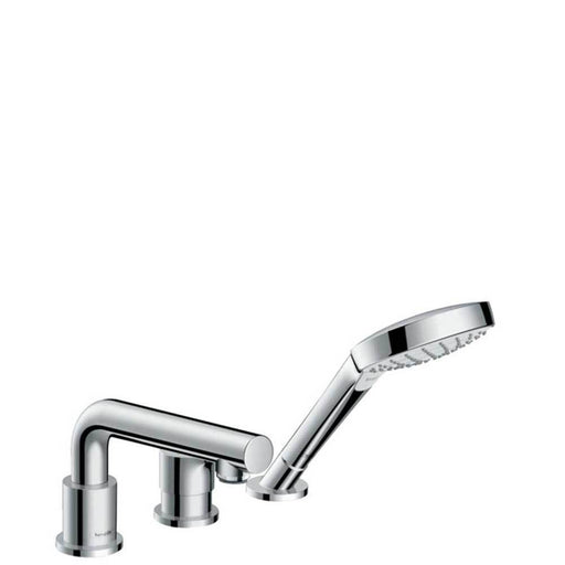 Hansgrohe Talis S - 3-Hole Rim-Mounted Single Lever Bath Mixer with Secuflex - Unbeatable Bathrooms
