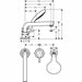 Hansgrohe Talis S - 3-Hole Rim-Mounted Single Lever Bath Mixer - Unbeatable Bathrooms