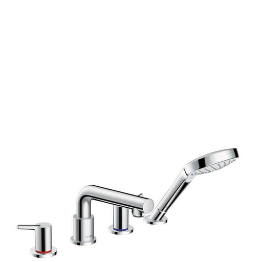 Hansgrohe Talis S - 4-Hole Rim-Mounted Bath Mixer with Secuflex - Unbeatable Bathrooms