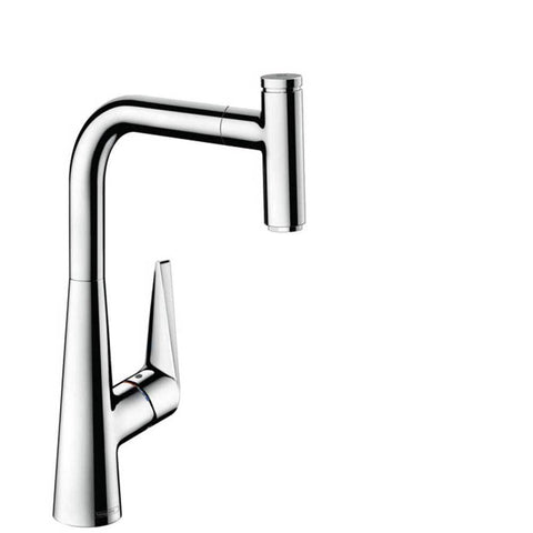 Hansgrohe Talis Select M51 - Single Lever Kitchen Mixer 300 with Pull-Out Spout and Sbox, Single Spray Mode - Unbeatable Bathrooms