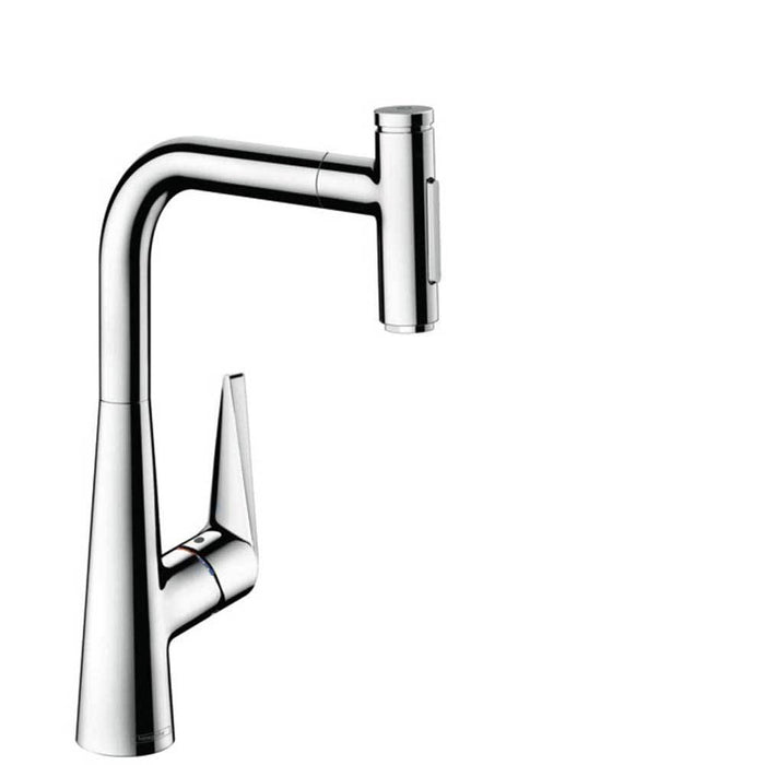 Hansgrohe Talis Select M51 - Single Lever Kitchen Mixer 300 with Pull-Out Spray and Sbox, 2 Spray Modes - Unbeatable Bathrooms