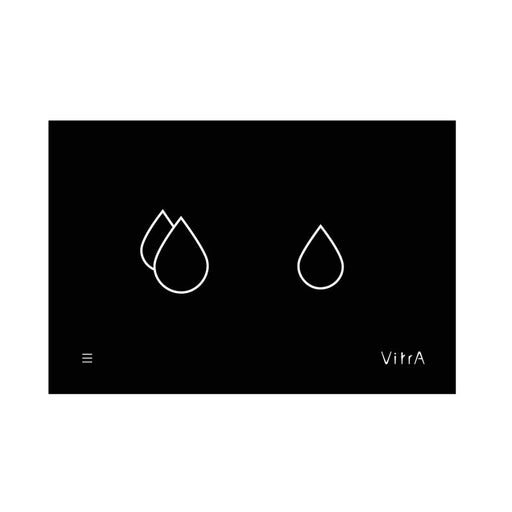 Vitra V-Care Smart Toilet Dual Flush Panel - Black - Unbeatable Bathrooms