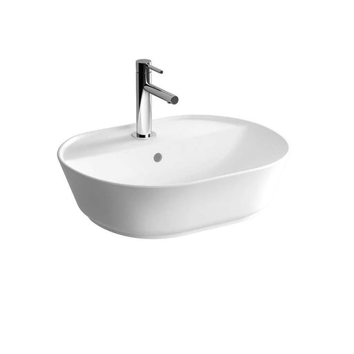 Vitra Geo 550mm Oval Countertop Bowl Basin - 0 & 1TH - Unbeatable Bathrooms