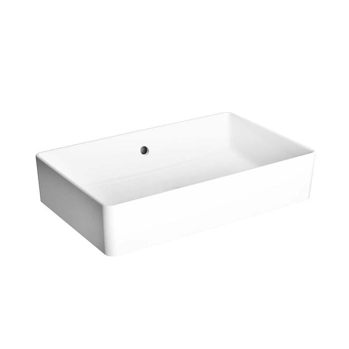 Vitra Nuo 500/600mm 0TH Rectangle Countertop Basin - Unbeatable Bathrooms