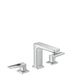 Hansgrohe Metropol - 3-hole basin mixer 110 with loop handles and push-open waste - Unbeatable Bathrooms