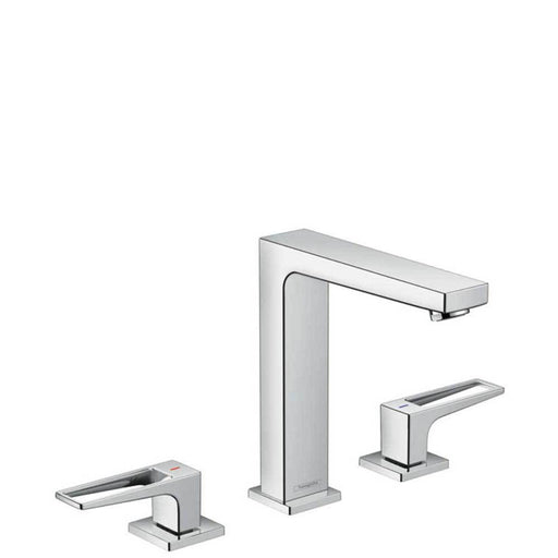 Hansgrohe Metropol - 3-hole basin mixer 160 with loop handles and push-open waste - Unbeatable Bathrooms