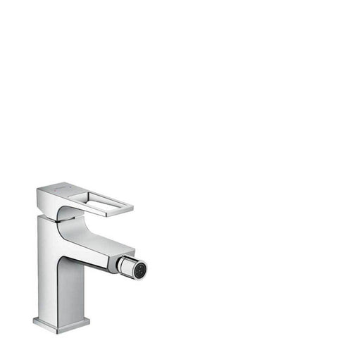 Hansgrohe Metropol - Single Lever Bidet Mixer with Loop Handle and Push-Open Waste - Unbeatable Bathrooms