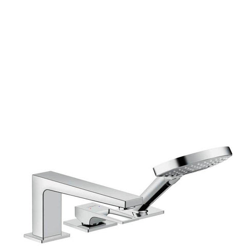 Hansgrohe Metropol - 3-Hole Rim-Mounted Single Lever Bath Mixer with Loop Handle and Secuflex - Unbeatable Bathrooms
