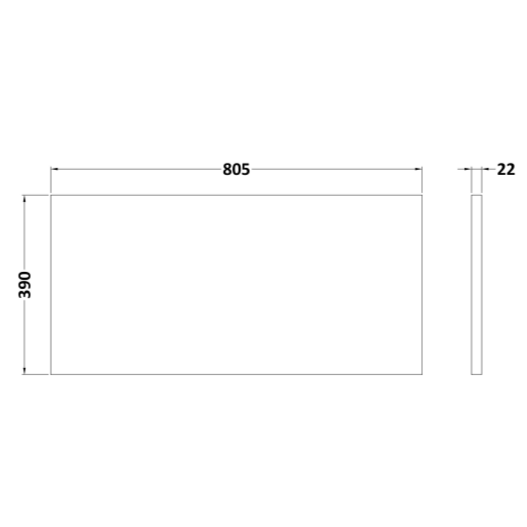 Nuie Deco 800mm Wall Hung 2 Drawer Fluted Vanity Unit & Worktop - Satin White - Unbeatable Bathrooms