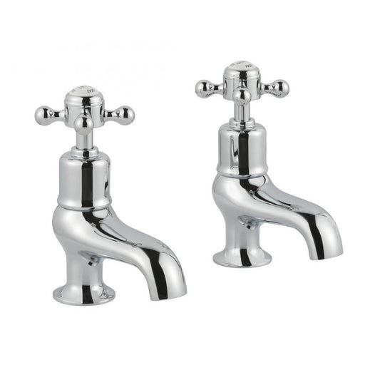 JTP Grosvenor Cross 2 Hole Bath Taps (Pair) - Unbeatable Bathrooms