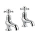 JTP Grosvenor Cross 2 Hole Bath Taps (Pair) - Unbeatable Bathrooms