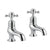 JTP Grosvenor Cross 2 Hole Bath Taps (Pair) - Unbeatable Bathrooms