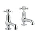 JTP Grosvenor Cross Cloakroom 2 Hole Basin Taps (Pair) - Unbeatable Bathrooms