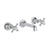 JTP Grosvenor Cross 3 Hole Wall Mounted Basin Mixer Tap - Unbeatable Bathrooms