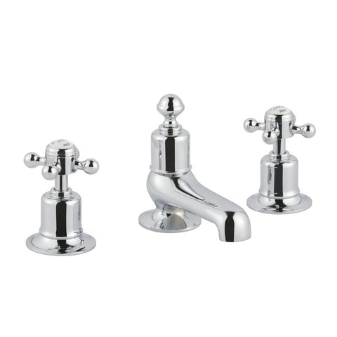 JTP Grosvenor Cross 3 Hole Bath Filler Tap - Unbeatable Bathrooms