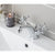 JTP Grosvenor Cross Basin Mixer Tap With Pop Up Waste - Unbeatable Bathrooms